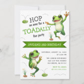 Schattigee Waterverf Hop On Over Frog Elke Leeftij Kaart (Voorkant)