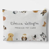 Schattigee Waterverf Huisdieren Honden Sitter Dog Etui (Achterkant)