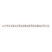 Schattigee Waterverf Huizen Satijnen Lint (Voorkant)