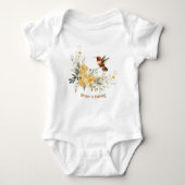 Schattigee Waterverf Hummingbird Fun Quote Birder Romper (Voorkant)
