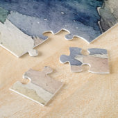 Schattigee Waterverf Illustratie van een Teddybeer Legpuzzel (Zijkant)