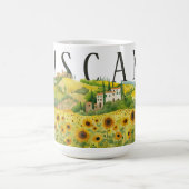 Schattigee Waterverf Illustratie van Toscane Itali Koffiemok (Center)