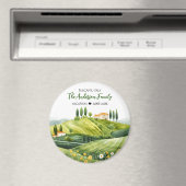 Schattigee Waterverf Illustratie van Toscane Itali Magneet (Insitu (Vaatwasser))