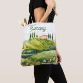 Schattigee Waterverf Illustratie van Toscane Itali Tote Bag (Dichtbij)