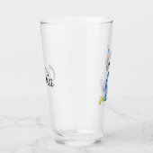 Schattigee waterverf kat (kitten) ontwerp glas (Rechts)