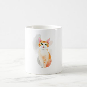 Schattigee Waterverf Kat Mok – Gezellige & Artisti