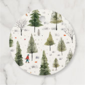 Schattigee Waterverf Katten Furry en Bright Christ Bedankjes Labels (Achterkant)