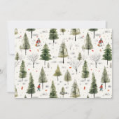 Schattigee Waterverf Katten Furry en Bright Christ Feestdagenkaart (Achterkant)