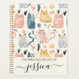 Schattigee waterverf katten script naam recept planner