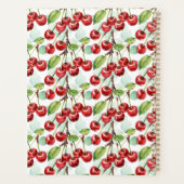 Schattigee Waterverf Kersenpatroon gepersonaliseer Planner (Achterkant)