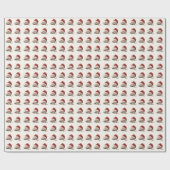 Schattigee  Waterverf Kerst Pet Gepersonaliseerd Cadeaupapier (Vlak)