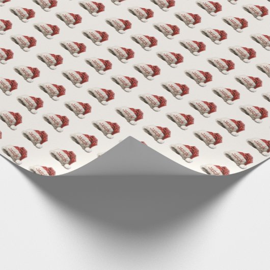 Schattigee  Waterverf Kerst Pet Gepersonaliseerd Cadeaupapier (Hoek)