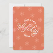 Schattigee Waterverf Kerst Rendieren Vakantie Part Kaart (Achterkant)