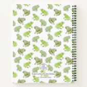 Schattigee Waterverf Kikkers Hoppy Planner Grappig Notitieboek (Achterkant)