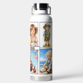 Schattigee Waterverf Kinder Leraar of Mam Waterfles (Achterkant)