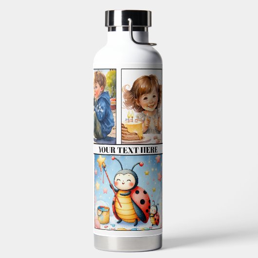 Schattigee Waterverf Kinder Leraar of Mam Waterfles (Links)