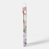 Schattigee Waterverf Kitten met Floral Case-Mate iPhone Case (Achterkant / Links)