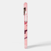 SCHATTIGEE WATERVERF KITTEN ZITTEN IN ROZE THEEKOP Case-Mate iPhone CASE (Achterkant / Links)
