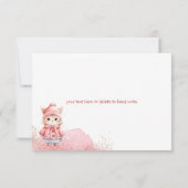 Schattigee Waterverf Kitty Cat Winterjas Bedankkaart (Achterkant)