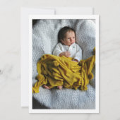 Schattigee Waterverf Kleding Moderne Foto Baby sho Bedankkaart (Achterkant)