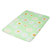 Schattigee waterverf kleurrijke Daisy Pattern Gree Badmat (Gekanteld)