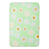Schattigee waterverf kleurrijke Daisy Pattern Gree Badmat (Voorkant Verticaal)