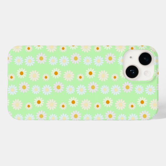 Schattigee waterverf kleurrijke Daisy Pattern Gree Case-Mate iPhone Case (Achterkant (horizontaal))