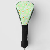 Schattigee waterverf kleurrijke Daisy Pattern Gree Golfheadcover (Voorkant)