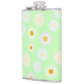 Schattigee waterverf kleurrijke Daisy Pattern Gree Heupfles (Links)