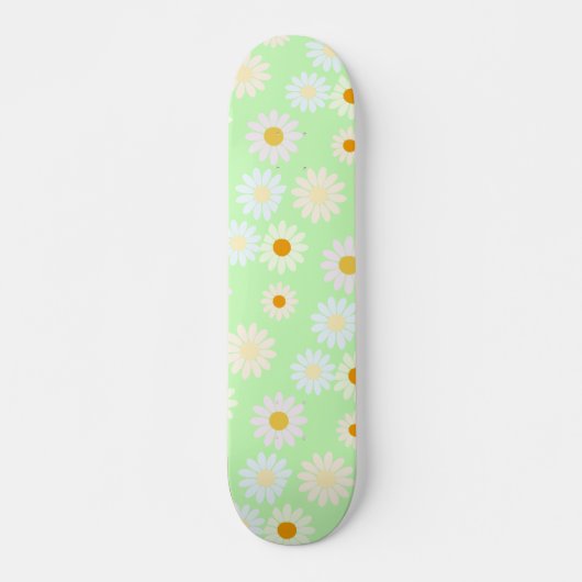 Schattigee waterverf kleurrijke Daisy Pattern Gree Persoonlijk Skateboard (Voorkant)