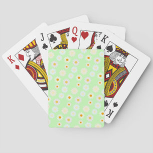 Schattigee waterverf kleurrijke Daisy Pattern Gree Pokerkaarten