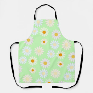 Schattigee waterverf kleurrijke Daisy Pattern Gree Schort