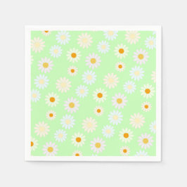Schattigee waterverf kleurrijke Daisy Pattern Gree Servet
