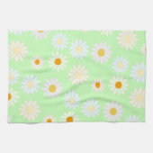 Schattigee waterverf kleurrijke Daisy Pattern Gree Theedoek (Horizontaal)