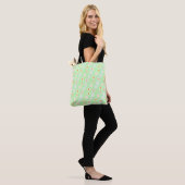Schattigee waterverf kleurrijke Daisy Pattern Gree Tote Bag (Op model)