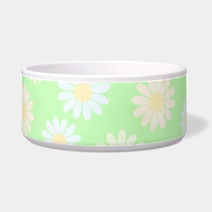 Schattigee waterverf kleurrijke Daisy Pattern Gree Voerbakje