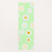 Schattigee waterverf kleurrijke Daisy Pattern Gree Yogamat (Voorkant)