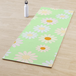 Schattigee waterverf kleurrijke Daisy Pattern Gree Yogamat