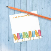 Schattigee Waterverf Kleurrijke Popsicles Custom Post-it® Notes