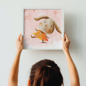 Schattigee Waterverf Konijnenkonijn Baby Kinder Po Poster