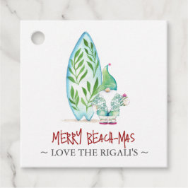 Schattigee Waterverf kustkerstmis Bedankjes Labels