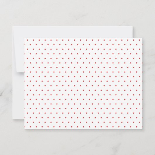 Schattigee waterverf Lady Bug Meisje Bedankkaart (Achterkant)