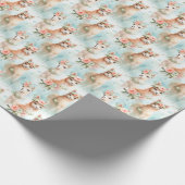 Schattigee Waterverf lama's - Cadeaupapier (Hoek)