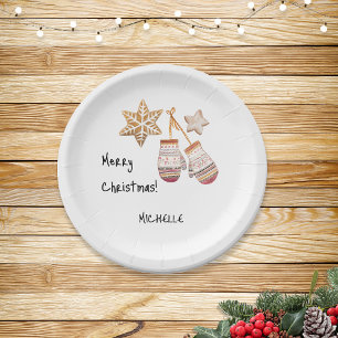 Schattigee Waterverf Landelijke Rustieke Illustrat Papieren Bordje