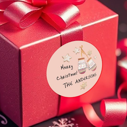 Schattigee Waterverf Landelijke Rustieke Illustrat Ronde Sticker