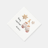 Schattigee Waterverf Landelijke Rustieke Illustrat Servet (Hoek)