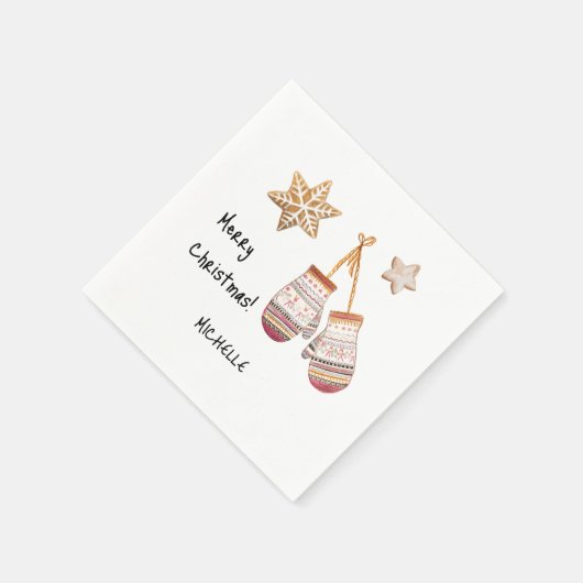 Schattigee Waterverf Landelijke Rustieke Illustrat Servet (Hoek)