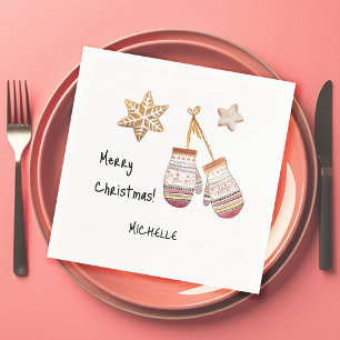 Schattigee Waterverf Landelijke Rustieke Illustrat Servet