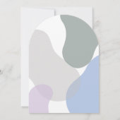 Schattigee Waterverf Lavendelstengels in een Baske Kaart (Achterkant)