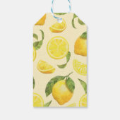 Schattigee Waterverf Lemon Dank u Cadeaulabel (Achterkant)